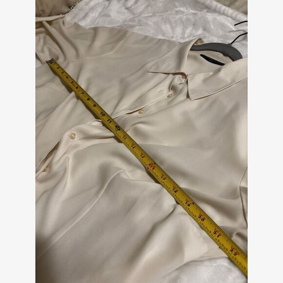 Preston & York 18W Cream Button Down – Quiet Luxury Minimalist Office Chic - Picture 7 of 7